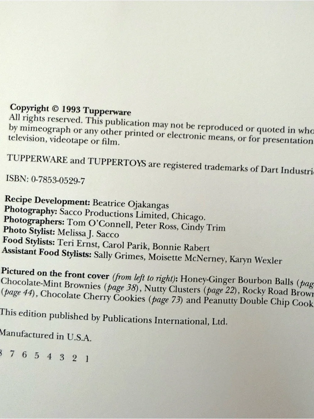 Tupperware 1993 hardcover